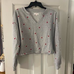 Sweater with hearts